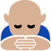 person bowing: medium-light skin tone — Microsoft