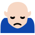 person frowning: light skin tone — Microsoft