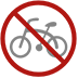 No Bicycles as drawn by Microsoft in Windows 10
