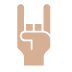 Sign of the Horns: Medium-Light Skin Tone, the design in this release