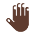 Raised Back of Hand: Dark Skin Tone, the design in this release