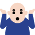 person shrugging: light skin tone — Microsoft
