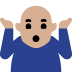 person shrugging: medium-light skin tone — Microsoft