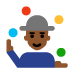 Person Juggling: Medium-Dark Skin Tone, the previous design