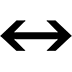 Left-Right Arrow as drawn by Microsoft in Windows 10