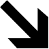 Down-Right Arrow as drawn by Microsoft in Windows 10