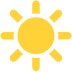 Sun as drawn by Microsoft in Windows 10