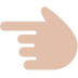 White Left Pointing Index, the design in this release