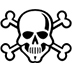 Skull and Crossbones as drawn by Microsoft in Windows 10