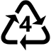 Recycling Symbol for Type-4 Plastics, the design in this release