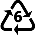 Recycling Symbol for Type-6 Plastics, the design in this release