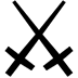 crossed swords — Microsoft