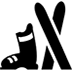 Skier as drawn by Microsoft in Windows 10