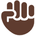 Raised Fist: Dark Skin Tone, the design in this release