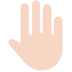 Raised Hand: Light Skin Tone, the design in this release
