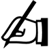 Writing Hand as drawn by Microsoft in Windows 10