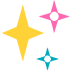Sparkles as drawn by Microsoft in Windows 10