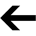 Left Arrow as drawn by Microsoft in Windows 10