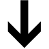 Down Arrow as drawn by Microsoft in Windows 10
