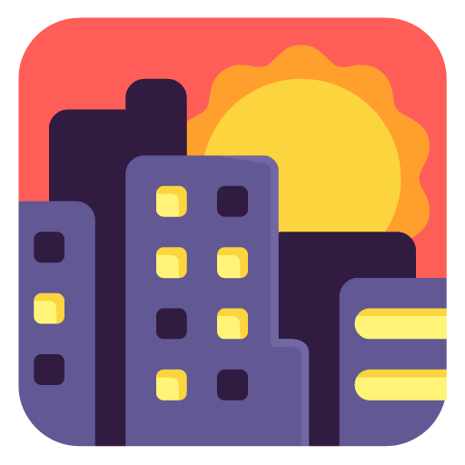 Sunset as drawn by Microsoft in Windows 11 22H2