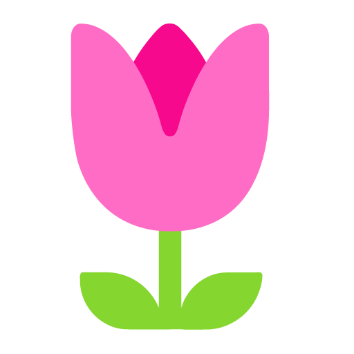 Tulip as drawn by Microsoft in Windows 11 22H2