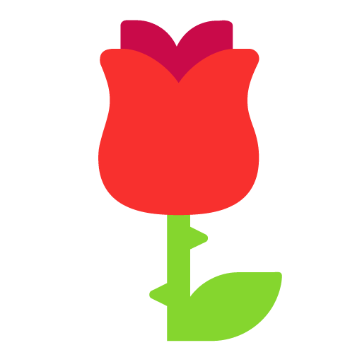 Rose as drawn by Microsoft in Windows 11 22H2