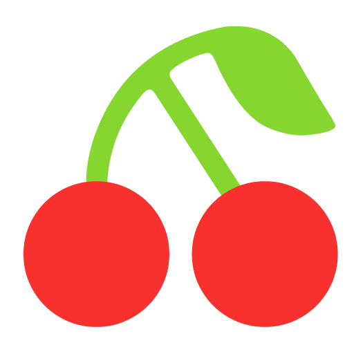 Cherries as drawn by Microsoft in Windows 11 22H2