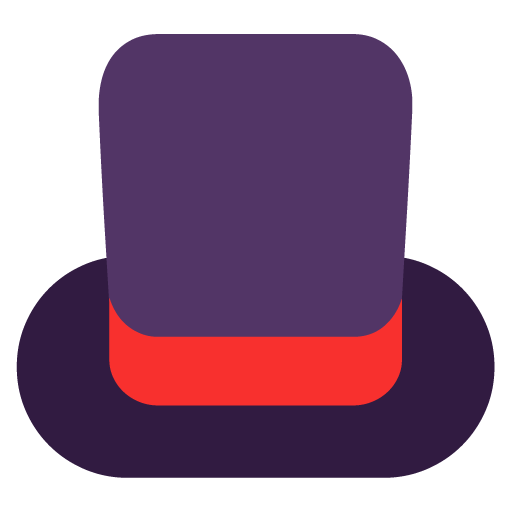 Top Hat as drawn by Microsoft in Windows 11 22H2