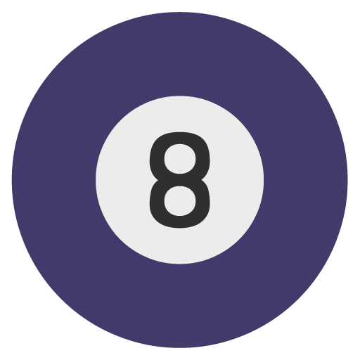 Pool 8 Ball as drawn by Microsoft in Windows 11 22H2