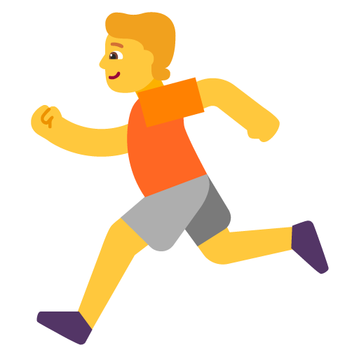 Person Running as drawn by Microsoft in Windows 11 22H2