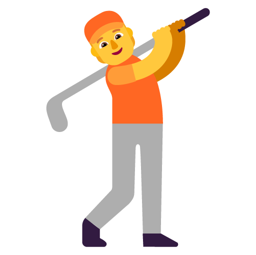 Person Golfing as drawn by Microsoft in Windows 11 22H2