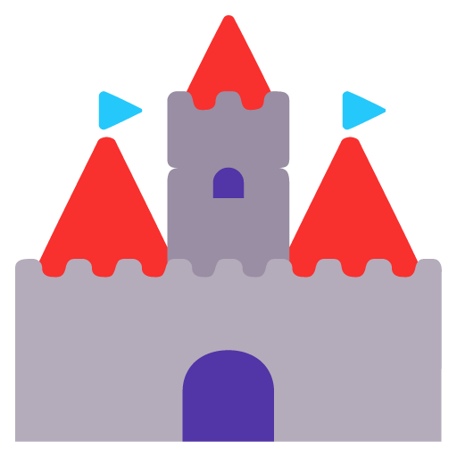 Castle as drawn by Microsoft in Windows 11 22H2