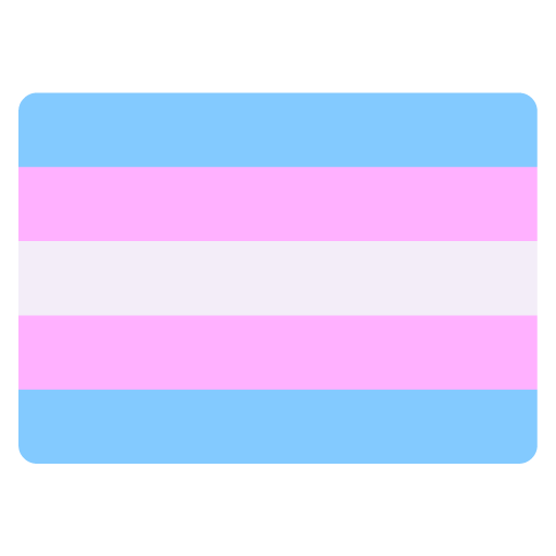 Transgender Flag as drawn by Microsoft in Windows 11 22H2