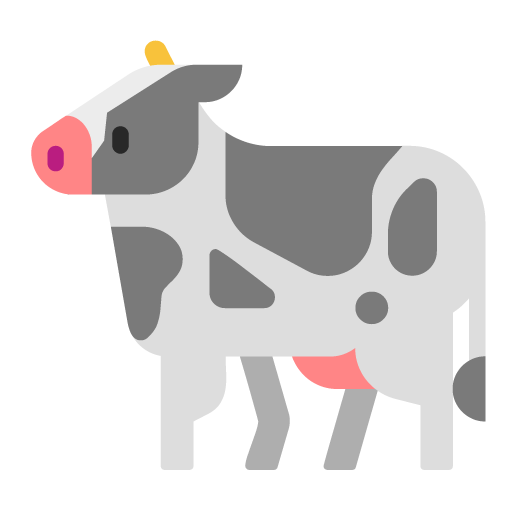 Cow as drawn by Microsoft in Windows 11 22H2