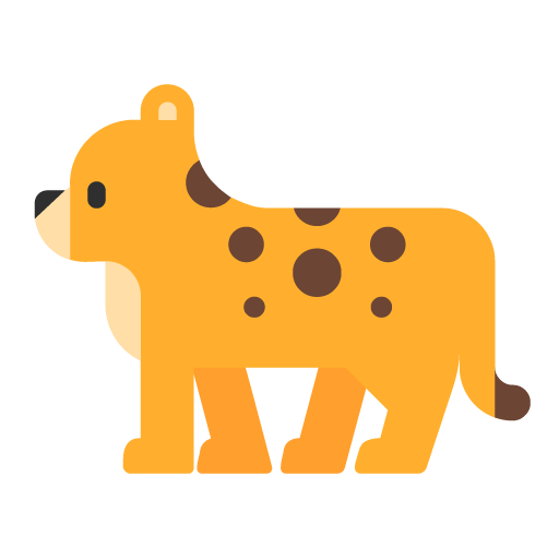 Leopard as drawn by Microsoft in Windows 11 22H2