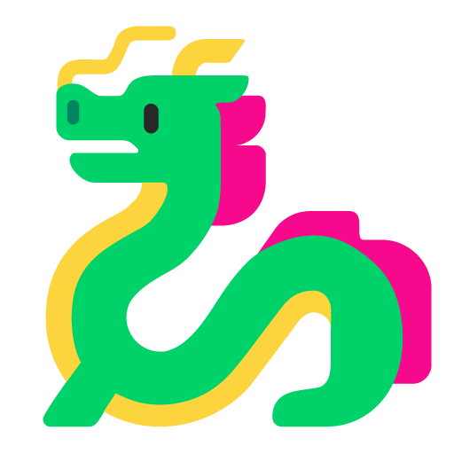 Dragon as drawn by Microsoft in Windows 11 22H2