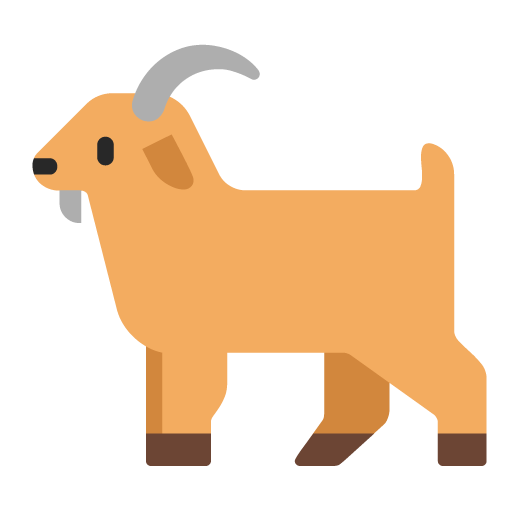 Goat as drawn by Microsoft in Windows 11 22H2
