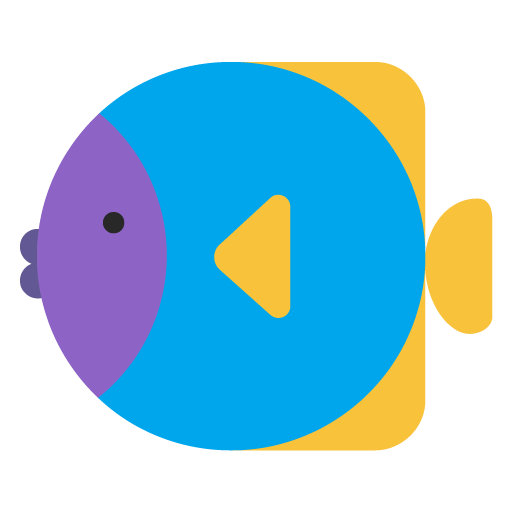 Tropical Fish as drawn by Microsoft in Windows 11 22H2