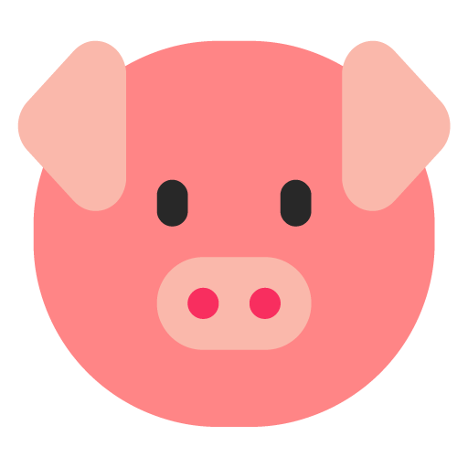 Pig Face as drawn by Microsoft in Windows 11 22H2