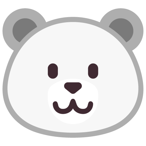 Polar Bear as drawn by Microsoft in Windows 11 22H2