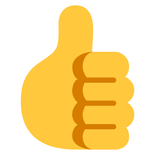 Thumbs up as drawn by Microsoft in Windows 11 22H2