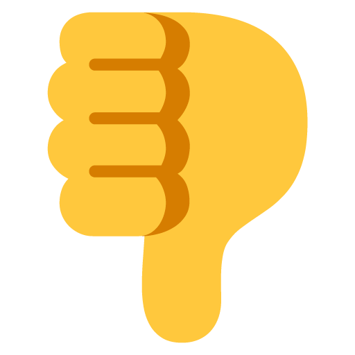 Thumbs Down as drawn by Microsoft in Windows 11 22H2