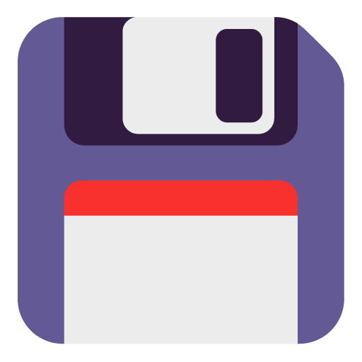 Floppy Disk as drawn by Microsoft in Windows 11 22H2