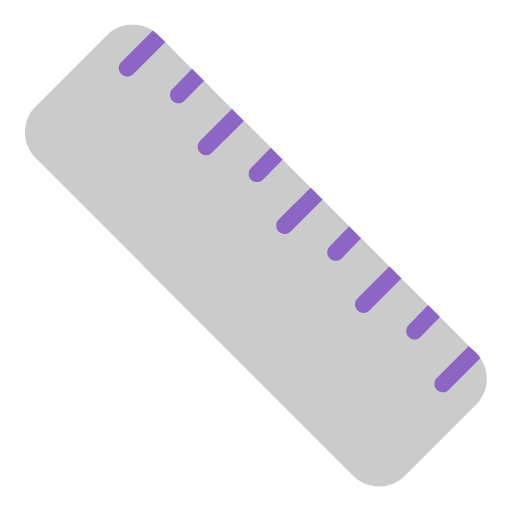 Straight Ruler as drawn by Microsoft in Windows 11 22H2