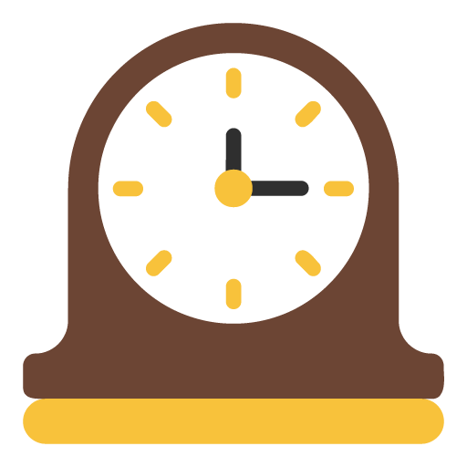 Mantelpiece Clock as drawn by Microsoft in Windows 11 22H2