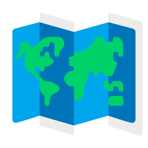 World Map as drawn by Microsoft in Windows 11 22H2