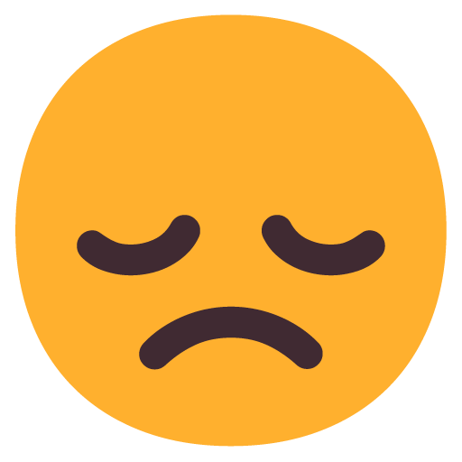 Disappointed Face as drawn by Microsoft in Windows 11 22H2