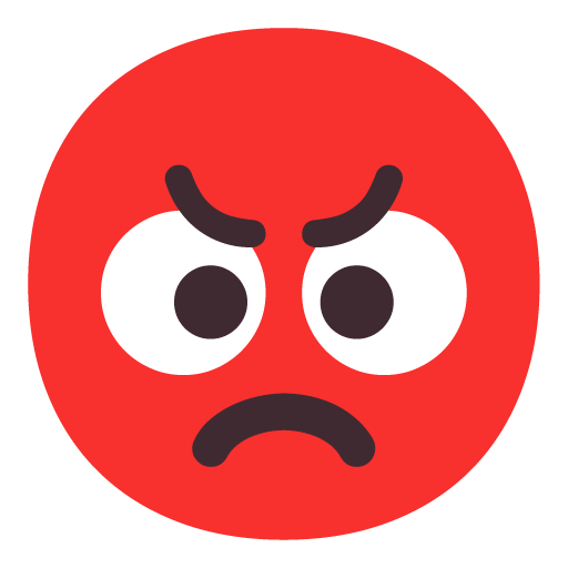 Enraged Face as drawn by Microsoft in Windows 11 22H2