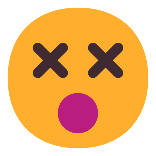 Face with Crossed-Out Eyes, the previous design