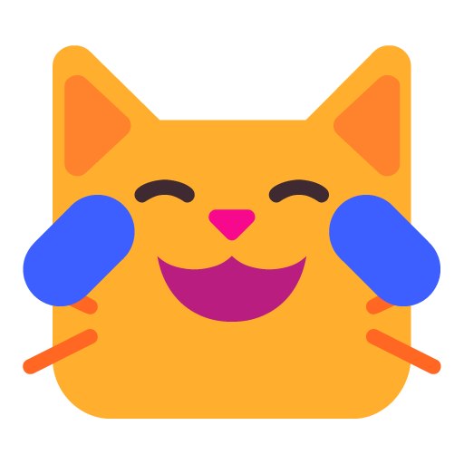 Cat with Tears of Joy, the previous design